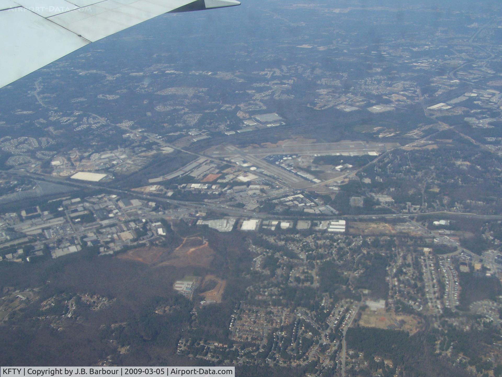 Fulton County Airport-brown Field Airport (FTY) - About 15000'