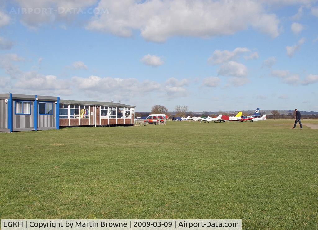 Lashenden/Headcorn Airport, Maidstone, England United Kingdom (EGKH) - View towards the airpark from the Museum