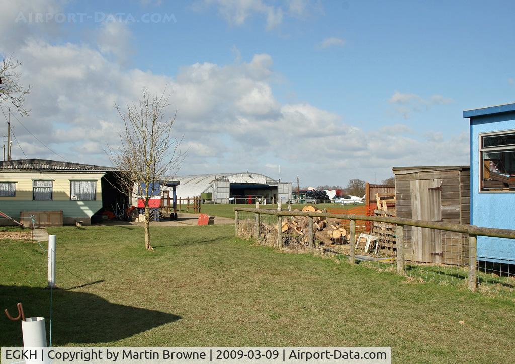 Lashenden/Headcorn Airport, Maidstone, England United Kingdom (EGKH) - View through the public area towards the entrance.