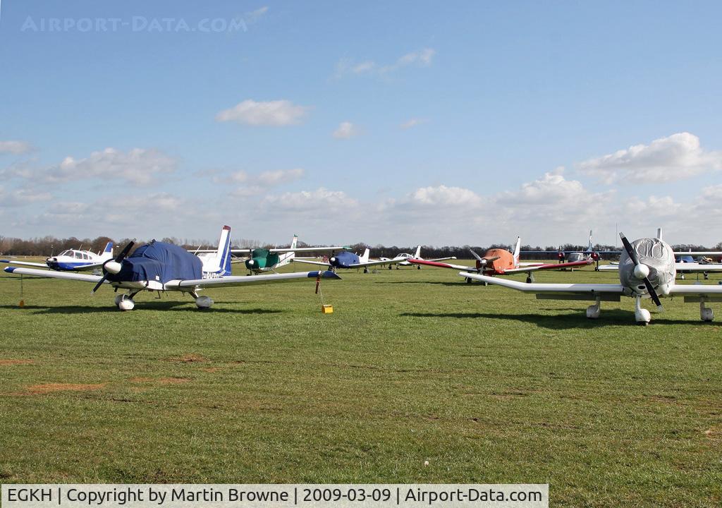 Lashenden/Headcorn Airport, Maidstone, England United Kingdom (EGKH) - View over the airpark.