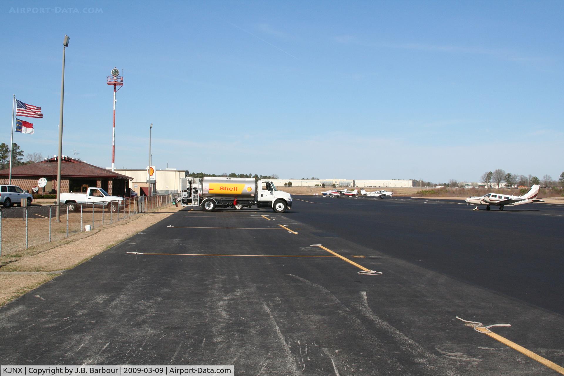 Johnston County Airport (JNX) - Friendly staff, hot coffee, and cheap price on fuel.  See ya there.