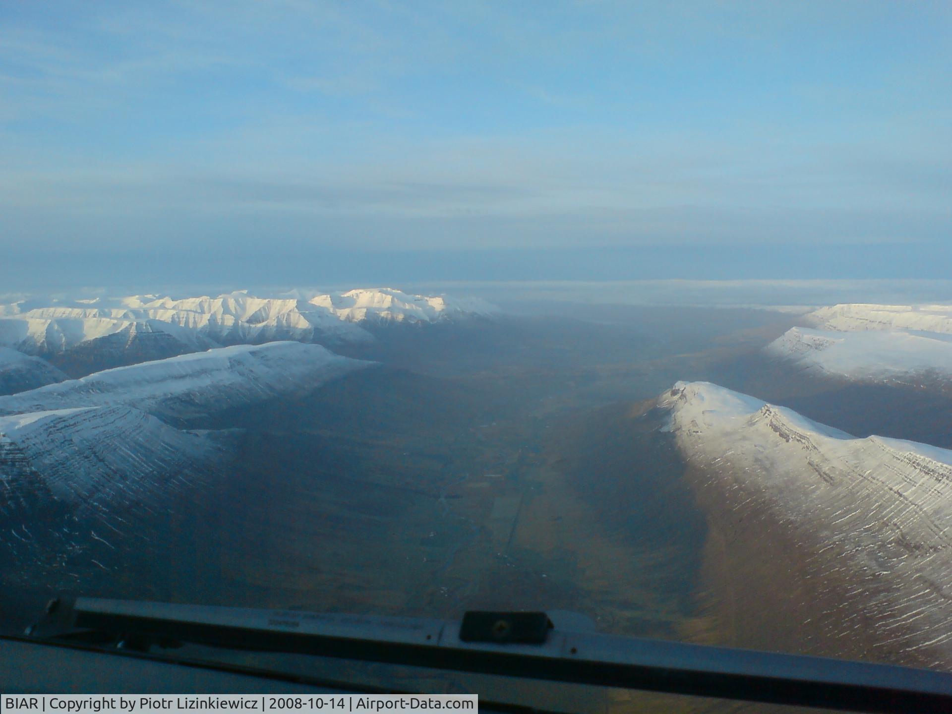 Akureyri Airport, Akureyri Iceland (BIAR) - on LOC 01 APP
