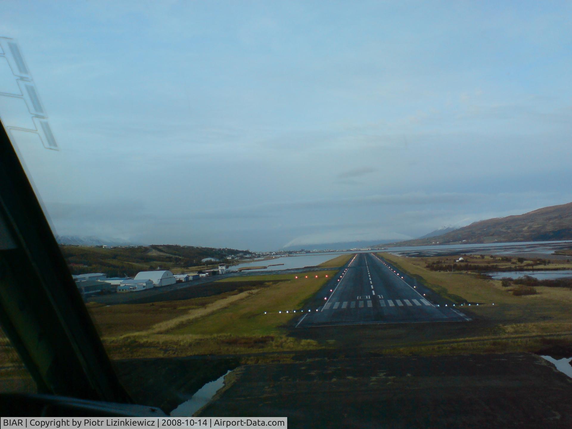 Akureyri Airport, Akureyri Iceland (BIAR) - before touch down Rwy 01