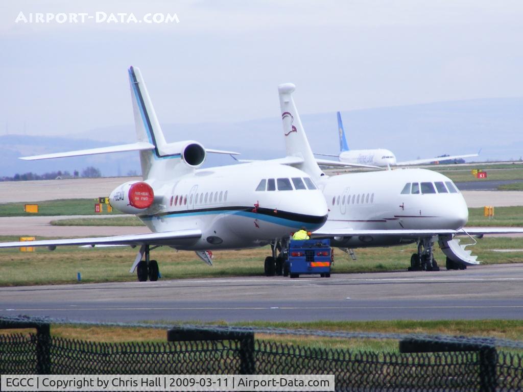 Manchester Airport, Manchester, England United Kingdom (EGCC) - Falcon 900 and Falcon 2000