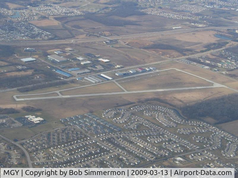 Dayton-wright Brothers Airport (MGY) - Looking NW from 5500'