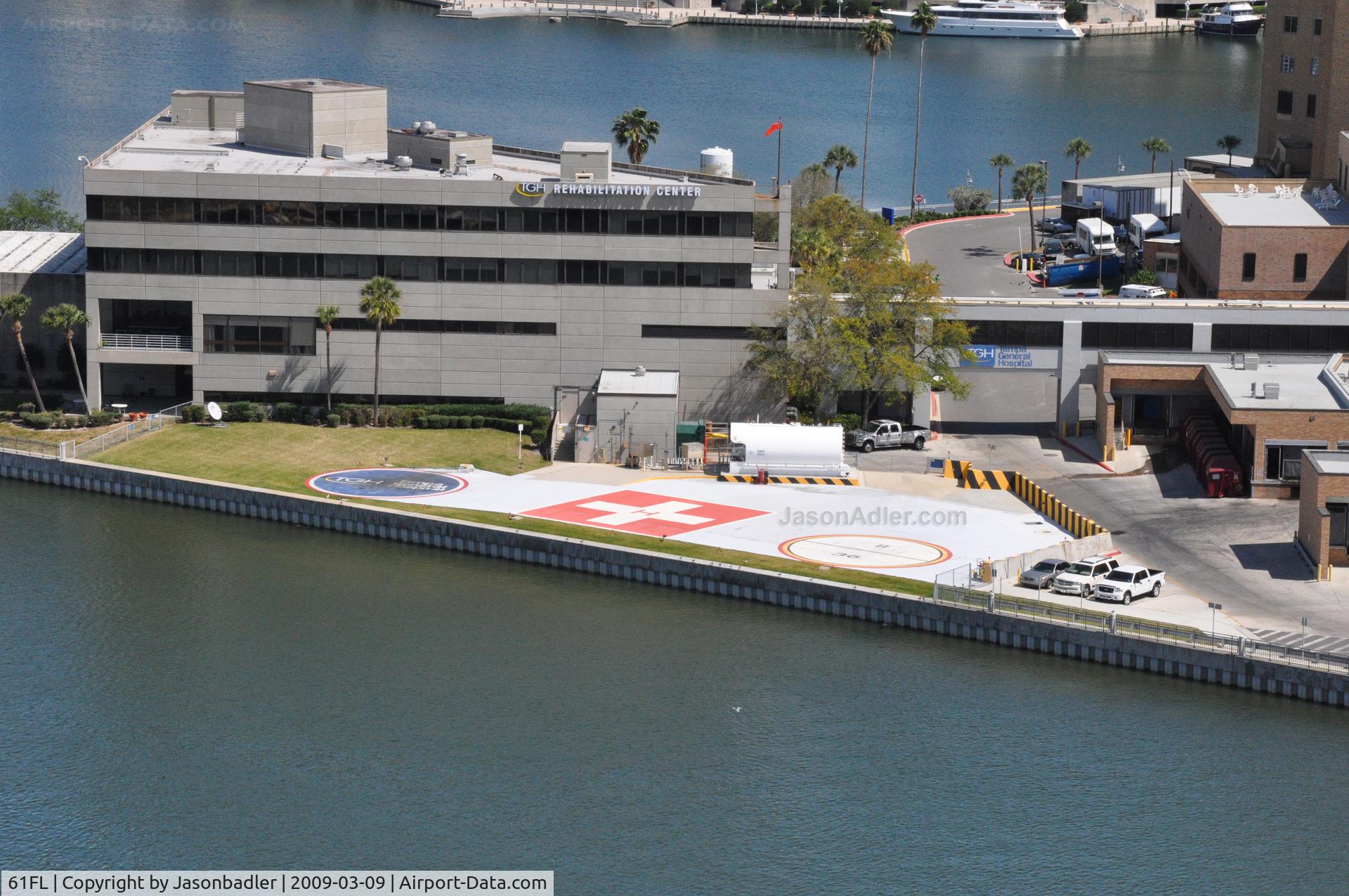 Tampa General Hospital Heliport (61FL) - Tampa General Hospital Landing Pad