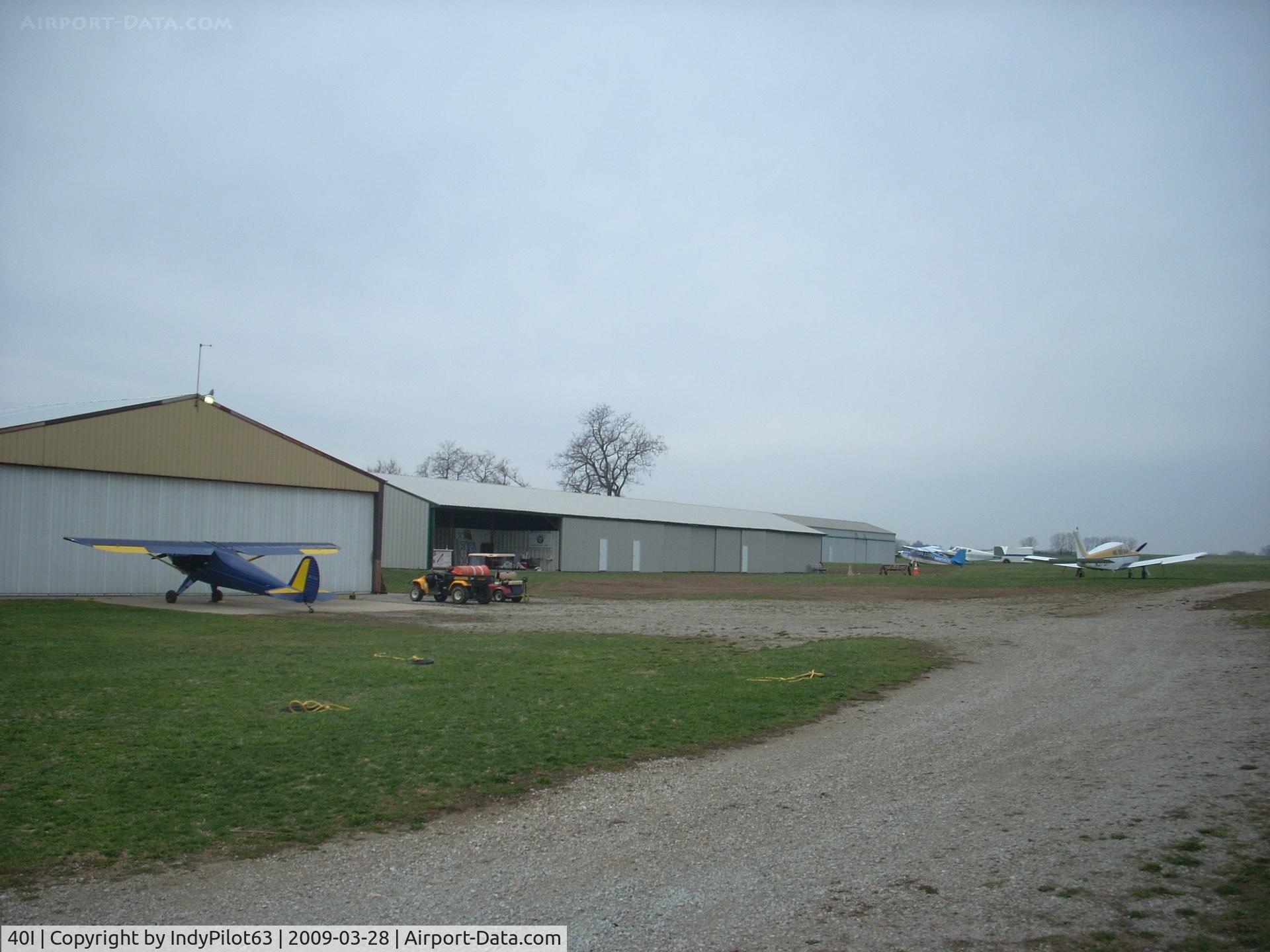 Red Stewart Airfield Airport (40I) - Hangars