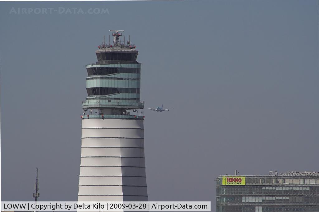 Vienna International Airport, Vienna Austria (LOWW) - Tower with Korean Cargo