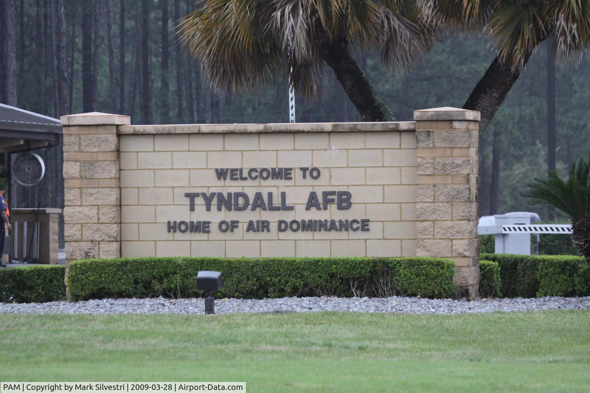 Tyndall Afb Airport (PAM) - Entrance to Tyndall AFB