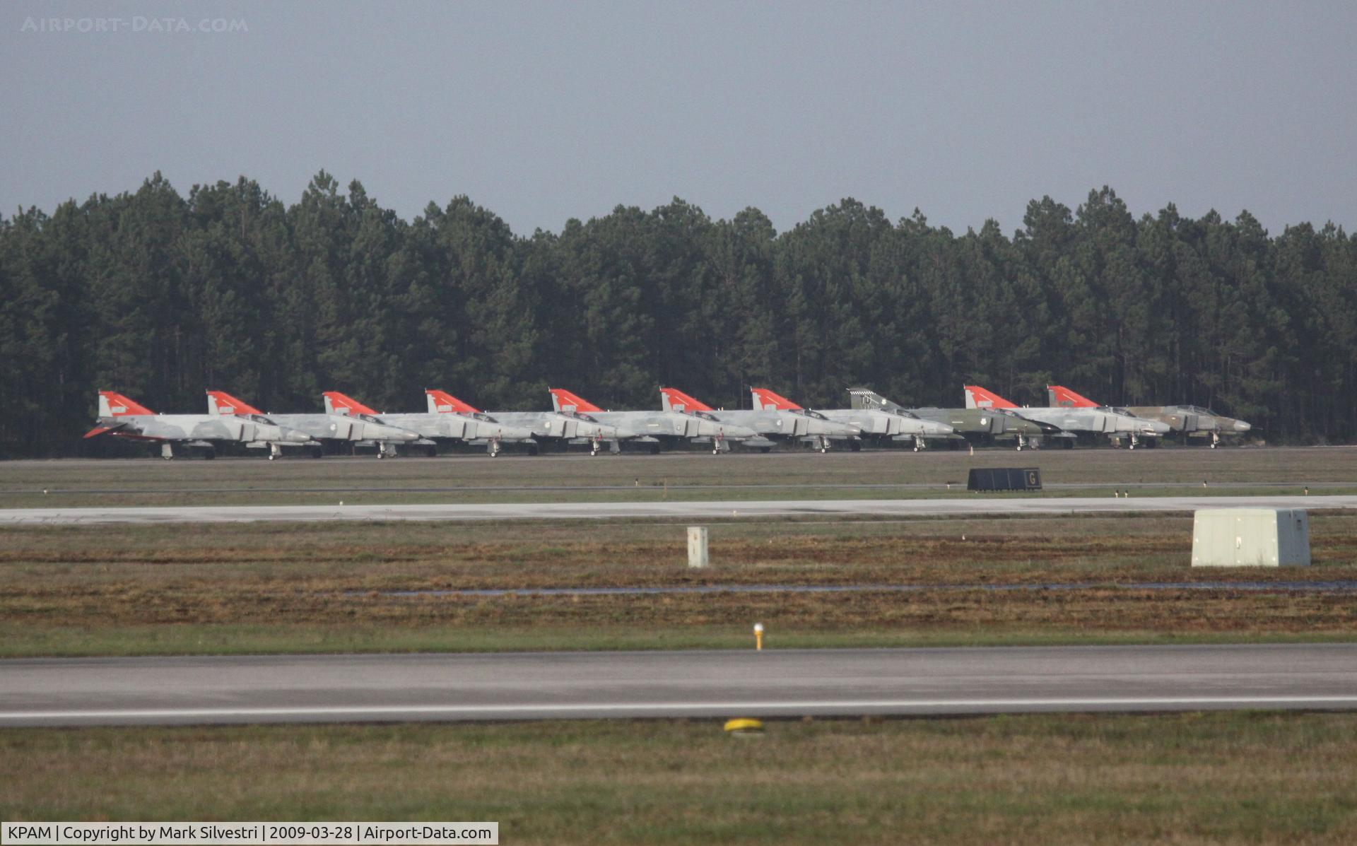 Tyndall Afb Airport (PAM) - Tyndall AFB - Line of F-4 Phantoms 