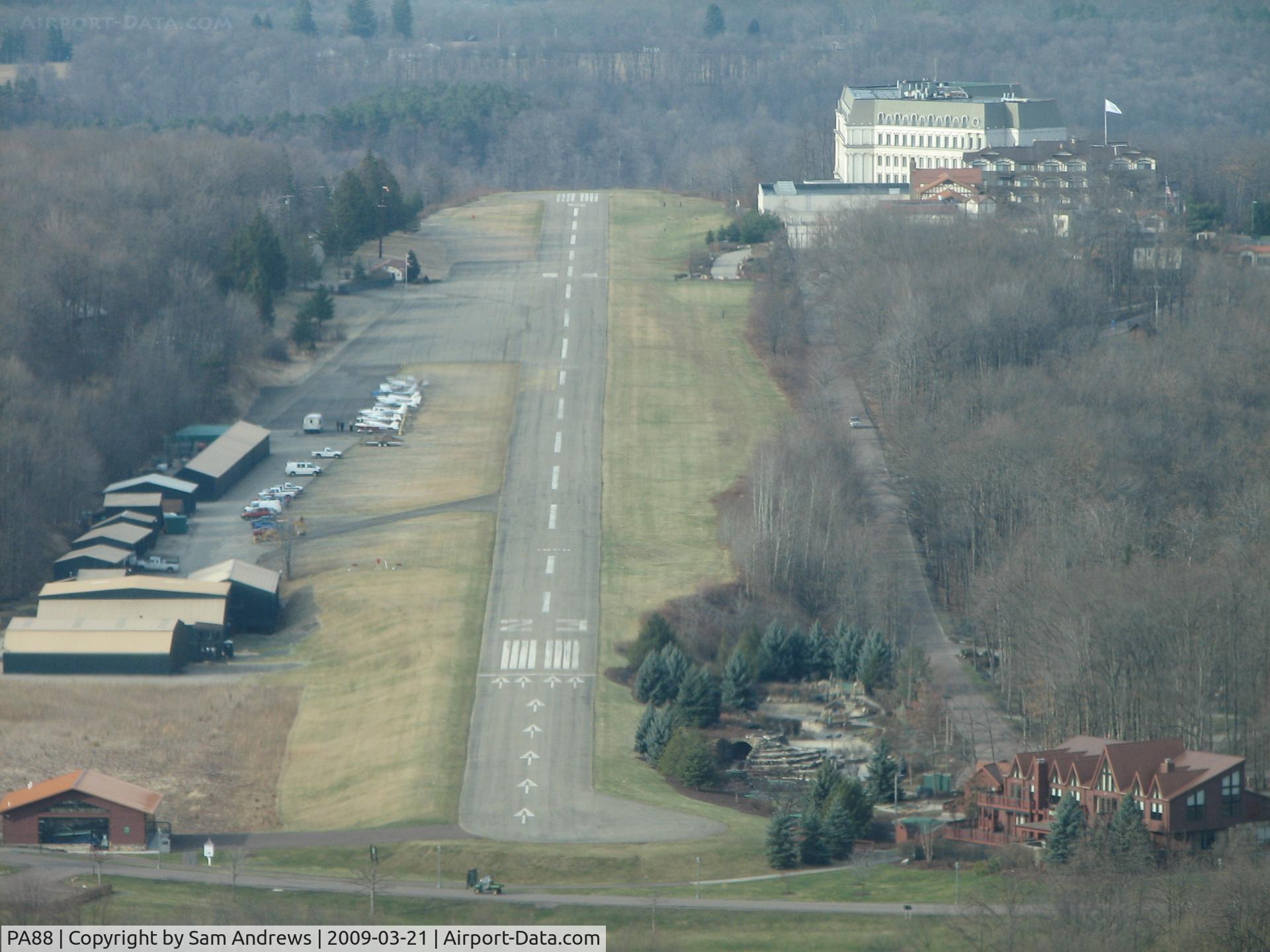 Nemacolin Airport (PA88) - We flew straight in all the way from Williamsport!  This private airport is real easy to spot.