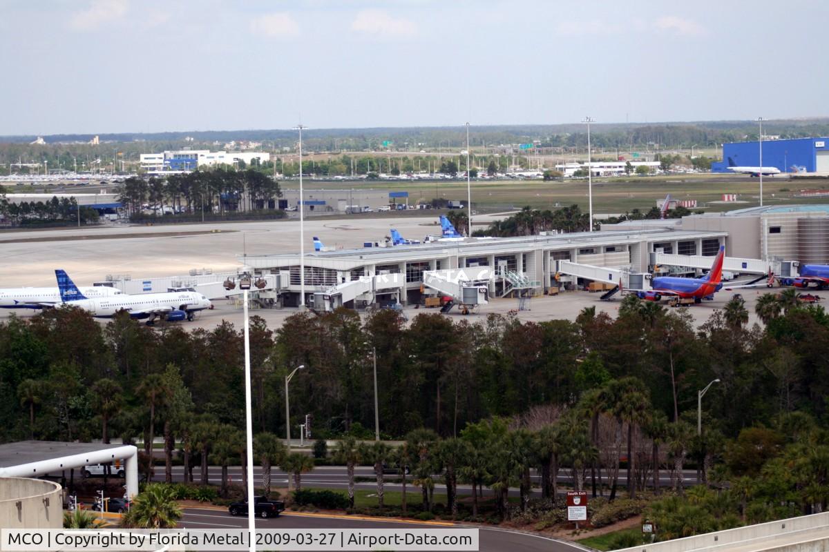 Orlando International Airport (MCO) - Airside 2 with Southwest and Jet Blue planes