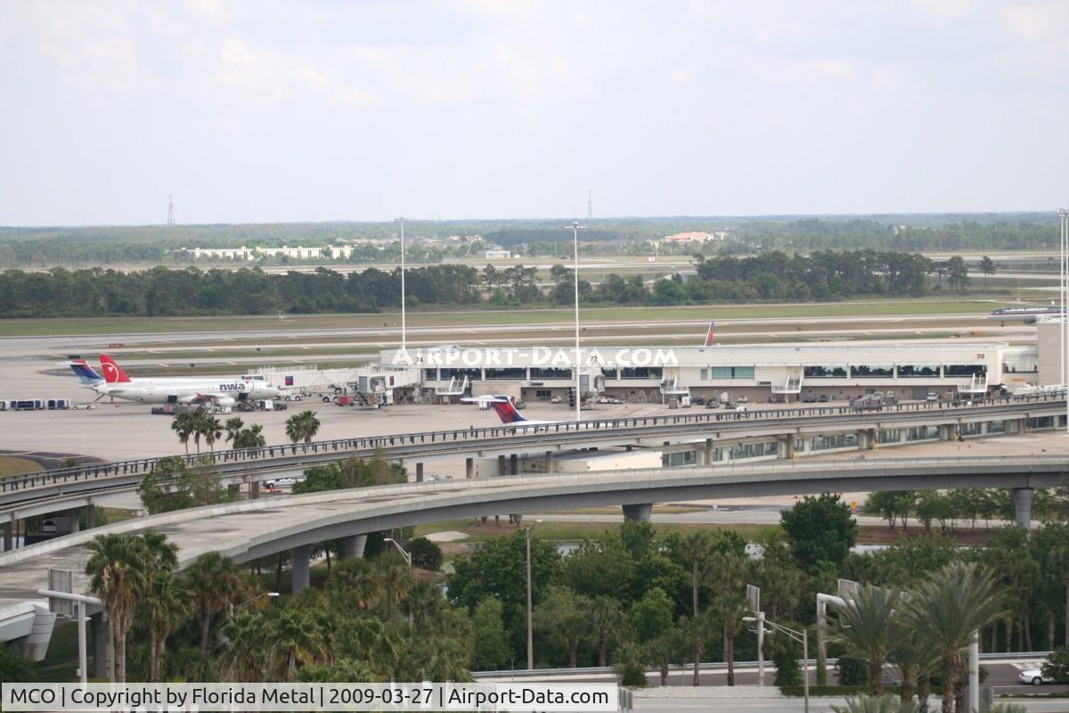Orlando International Airport (MCO) - Airside 4 with some Delta and Northwest planes