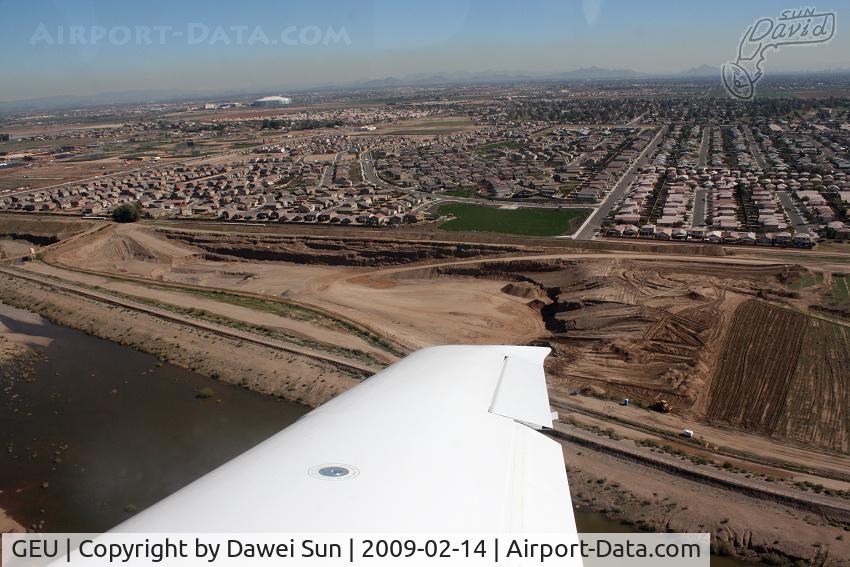 Glendale Municipal Airport (GEU) - approaching glendale muni