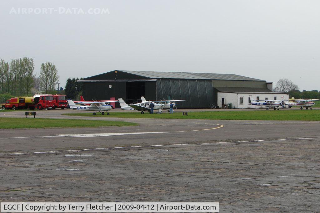 Sandtoft Airfield Airport, Scunthorpe, England United Kingdom (EGCF) - Main Hangar at Sandtoft