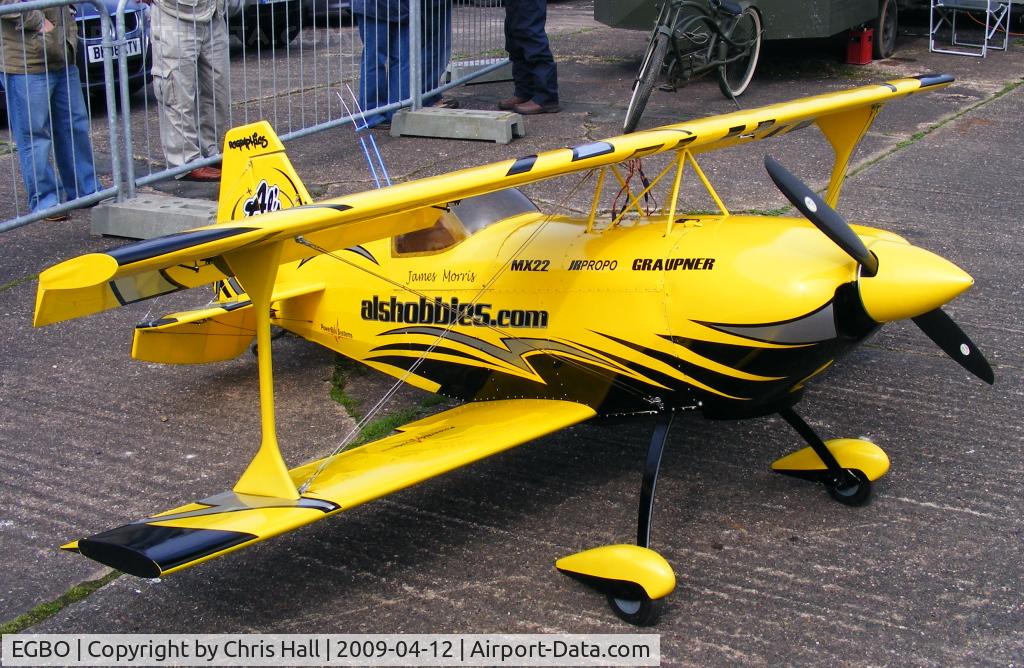 Wolverhampton Airport, Wolverhampton, England United Kingdom (EGBO) - large scale model of a Pitts Special 