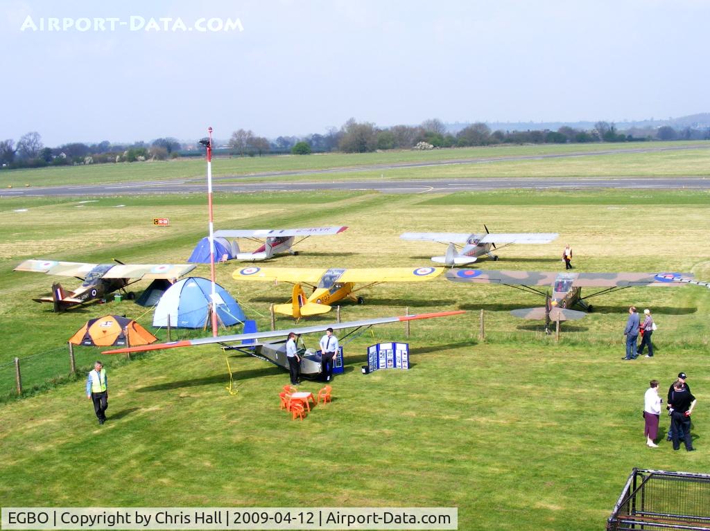 Wolverhampton Airport, Wolverhampton, England United Kingdom (EGBO) - the Auster display at the Easter Charity fly in
