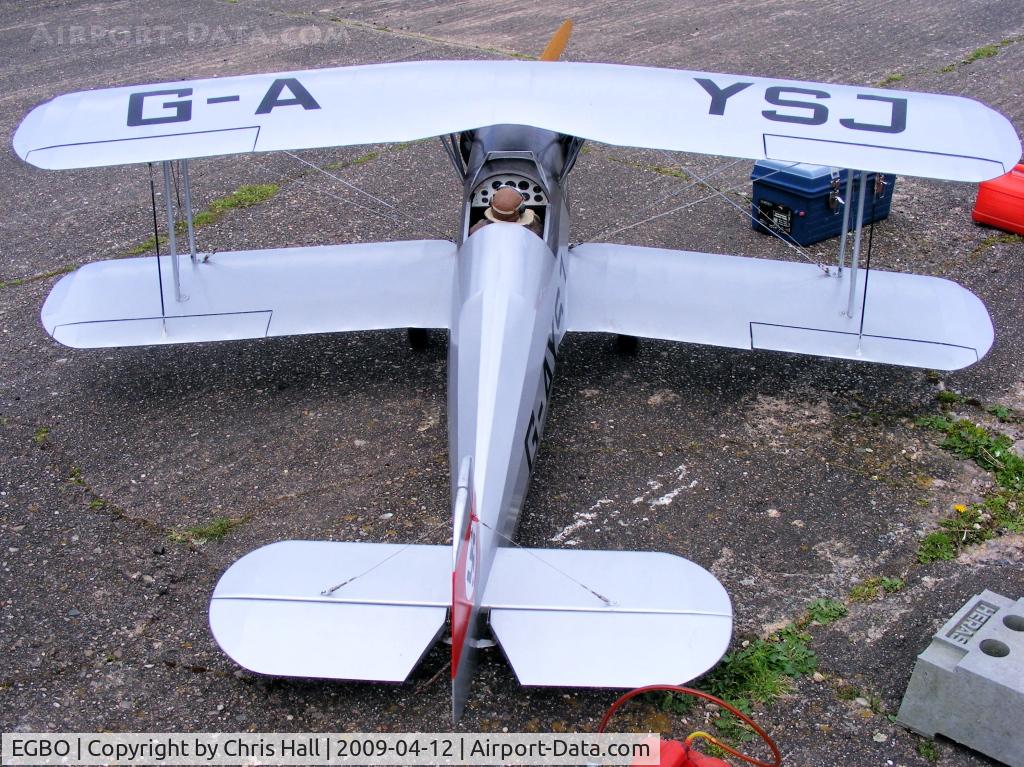 Wolverhampton Airport, Wolverhampton, England United Kingdom (EGBO) - large scale model of a Bucker BU133C