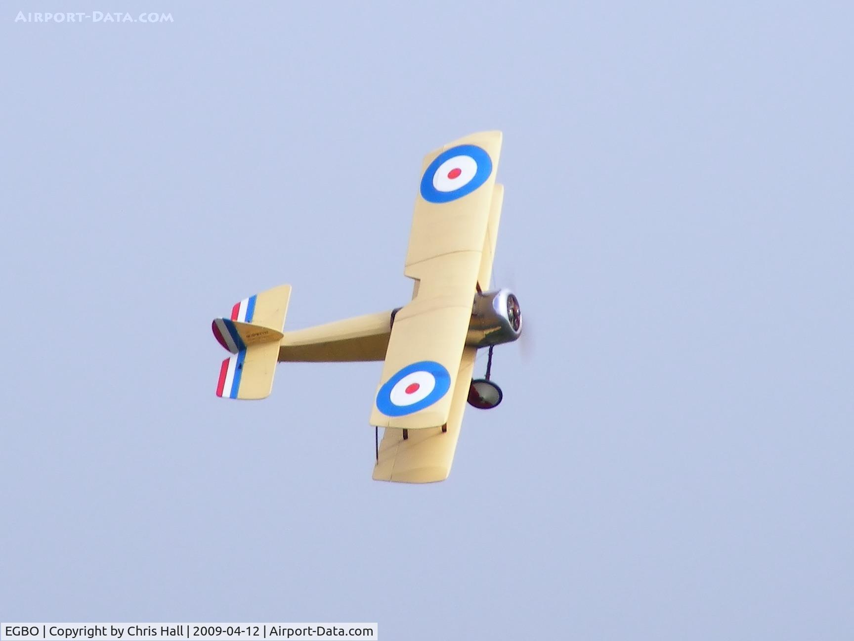 Wolverhampton Airport, Wolverhampton, England United Kingdom (EGBO) - large scale model of a Sopwith Camel