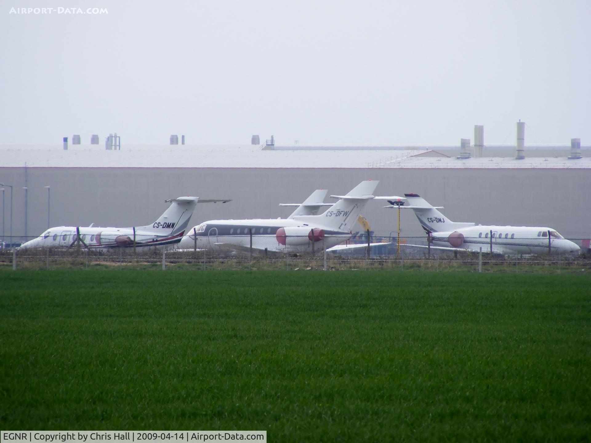 Hawarden Airport, Chester, England United Kingdom (EGNR) - from left to right; CS-DMN, CS-DFW, CS-DNJ