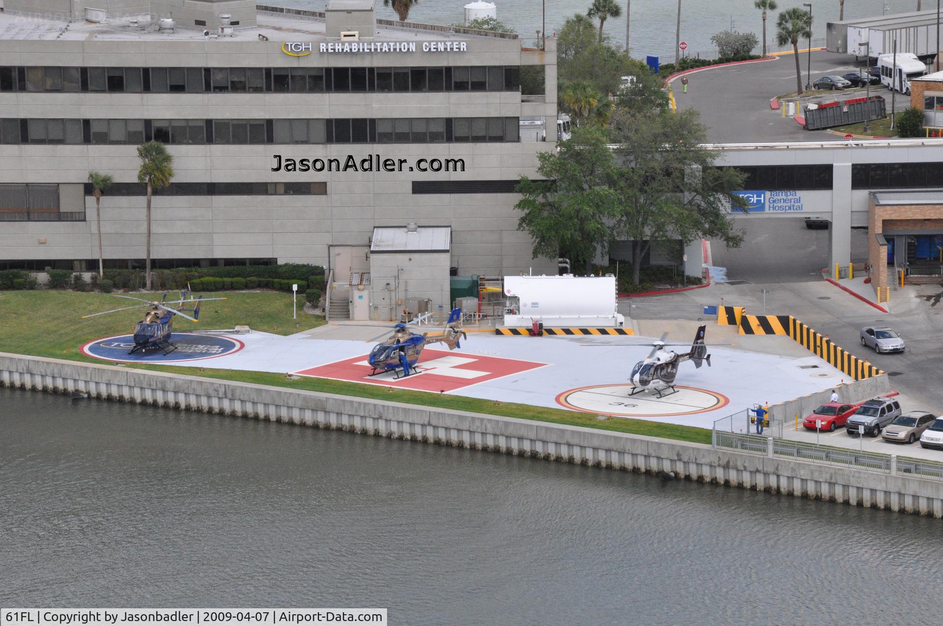 Tampa General Hospital Heliport (61FL) - It was a busy day at Tampa General Hospital 