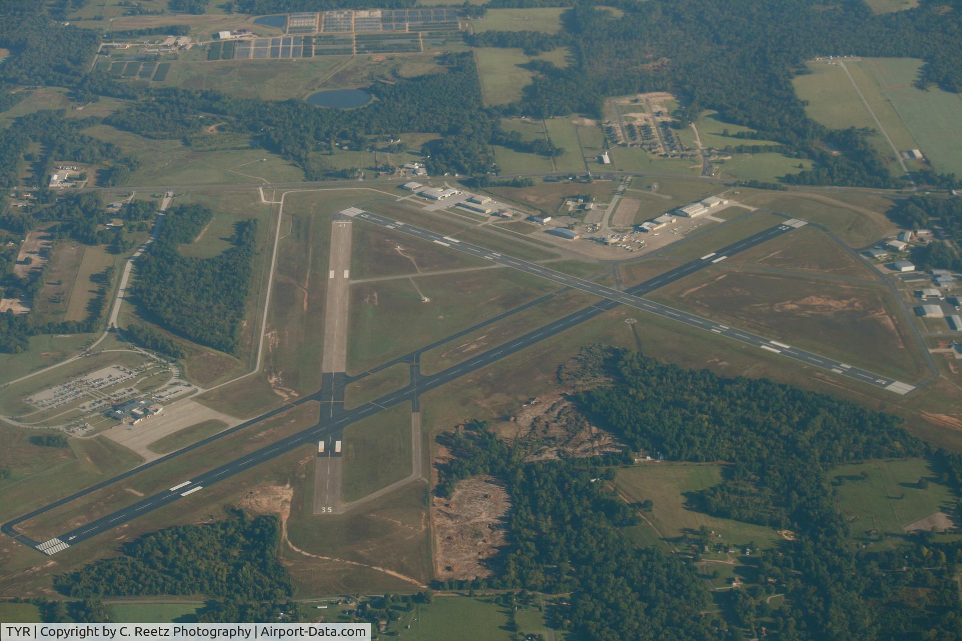 Tyler Pounds Regional Airport (TYR) - Over-flying KTYR