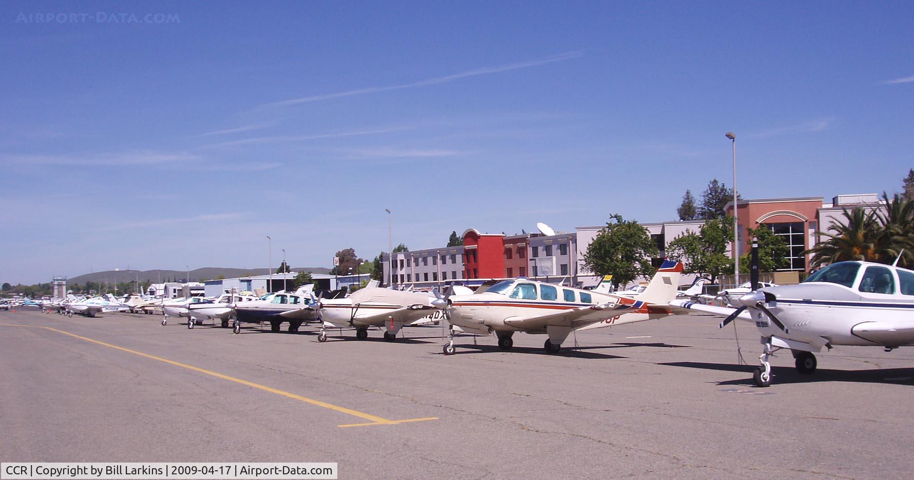 Buchanan Field Airport (CCR) - Some of the Beech aircraft at CCR for the Beechcraft Pilots Proficiency Program held at the Crowne Plaza Hotel on the airport.