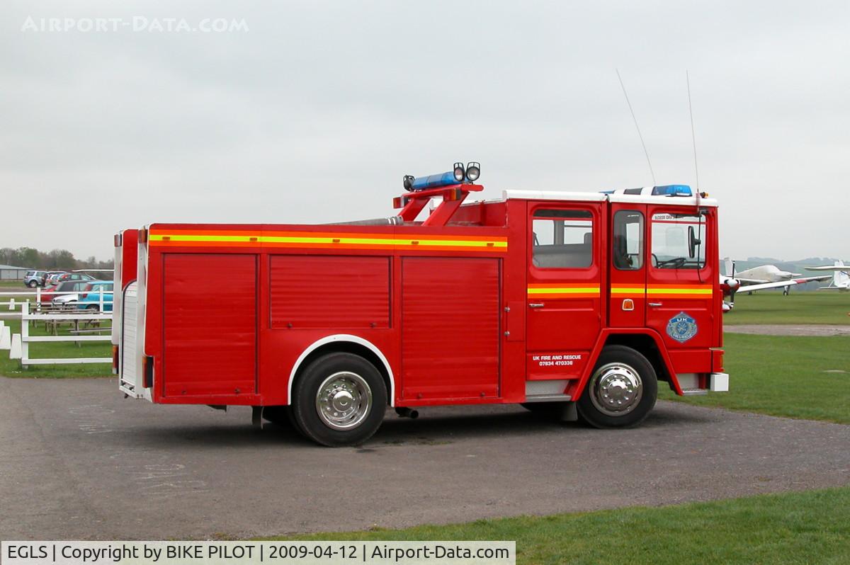 Old Sarum Airfield Airport, Salisbury, England United Kingdom (EGLS) - CRASH TRUCK OPERATED BY UK FIRE AND RESCUE