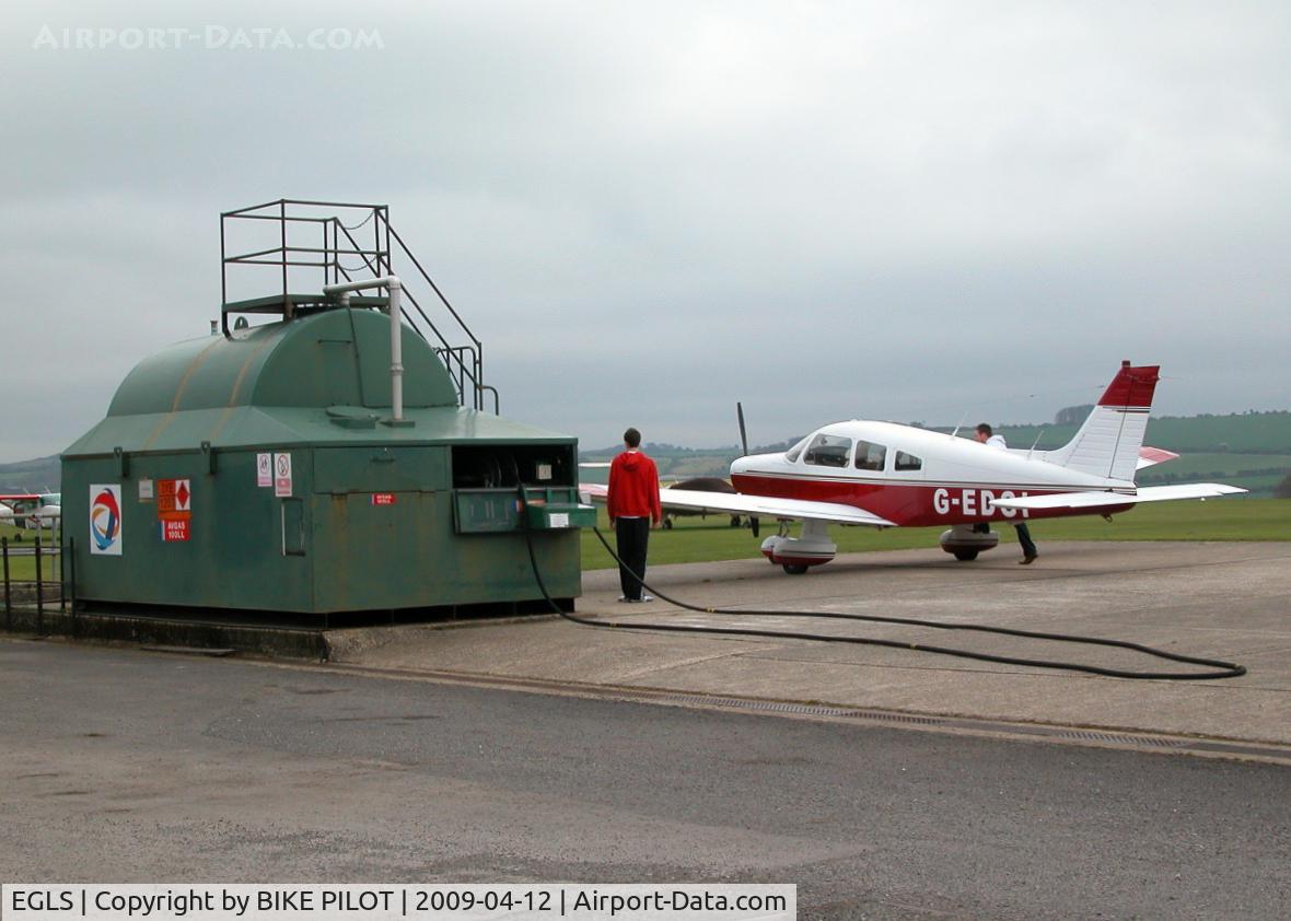 Old Sarum Airfield Airport, Salisbury, England United Kingdom (EGLS) - FUEL PUMPS