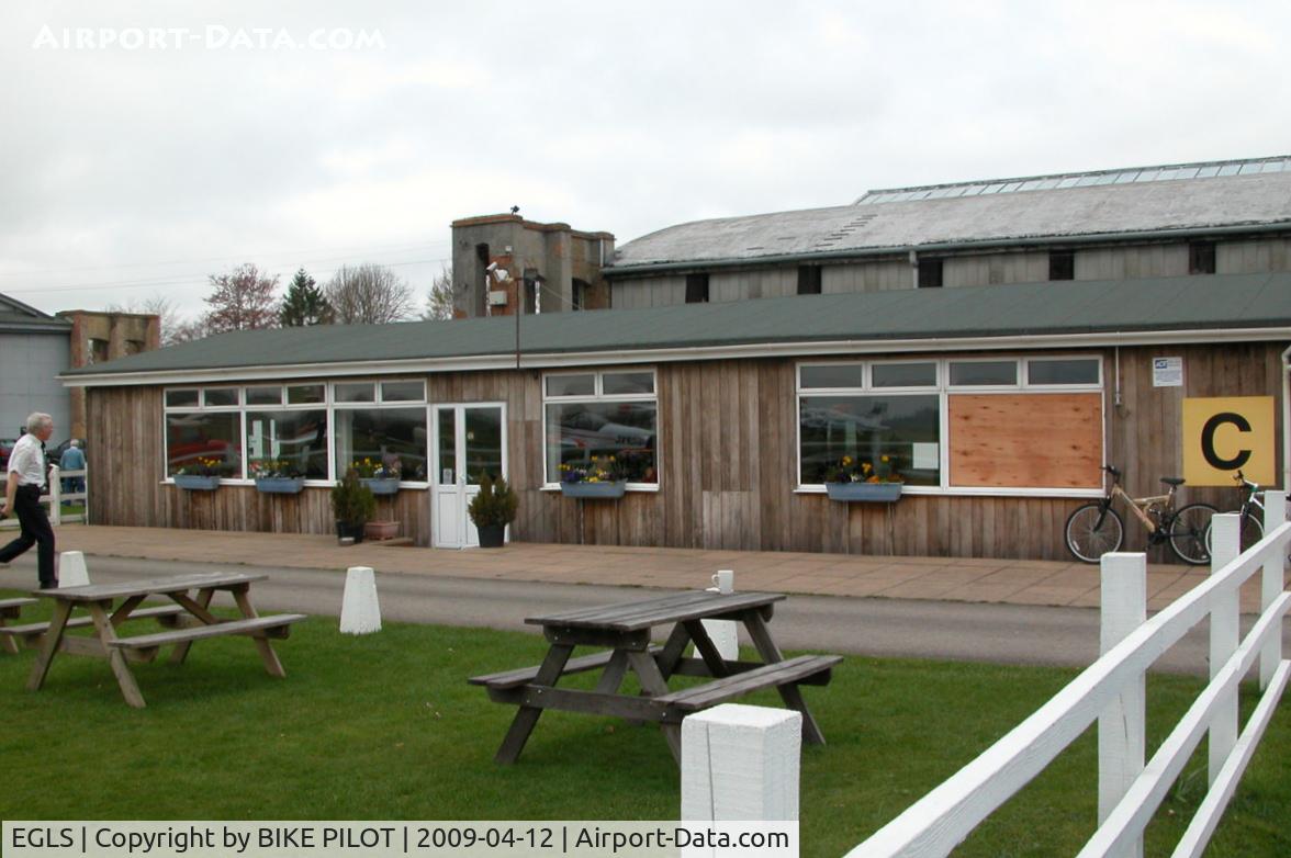 Old Sarum Airfield Airport, Salisbury, England United Kingdom (EGLS) - THE CAFE