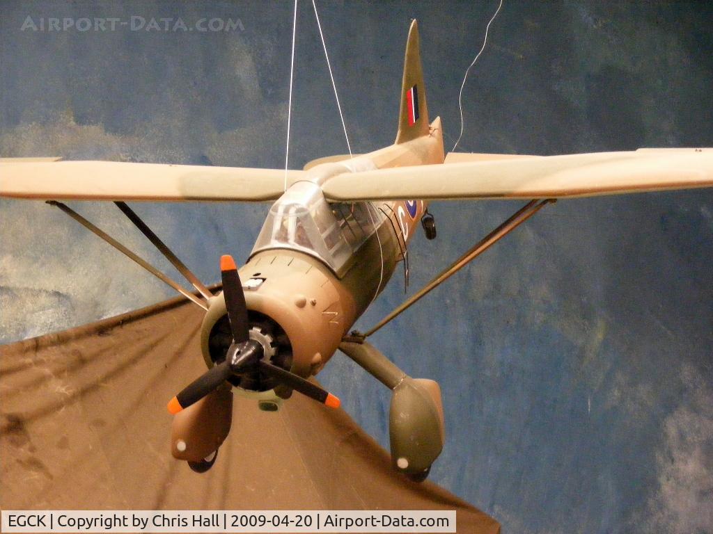 Caernarfon Airport, Caernarfon, Wales United Kingdom (EGCK) - Large scale model of a Westland Lysander at Caernarfon Airworld