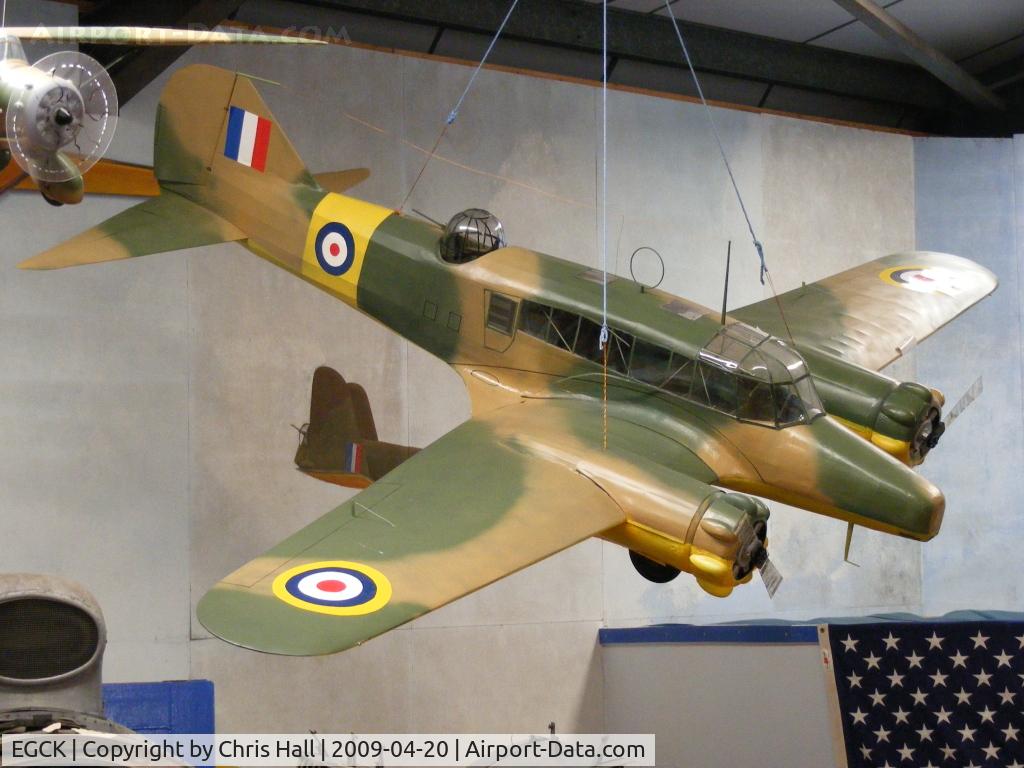 Caernarfon Airport, Caernarfon, Wales United Kingdom (EGCK) - Large scale model of a Avro Anson at Caernarfon Airworld