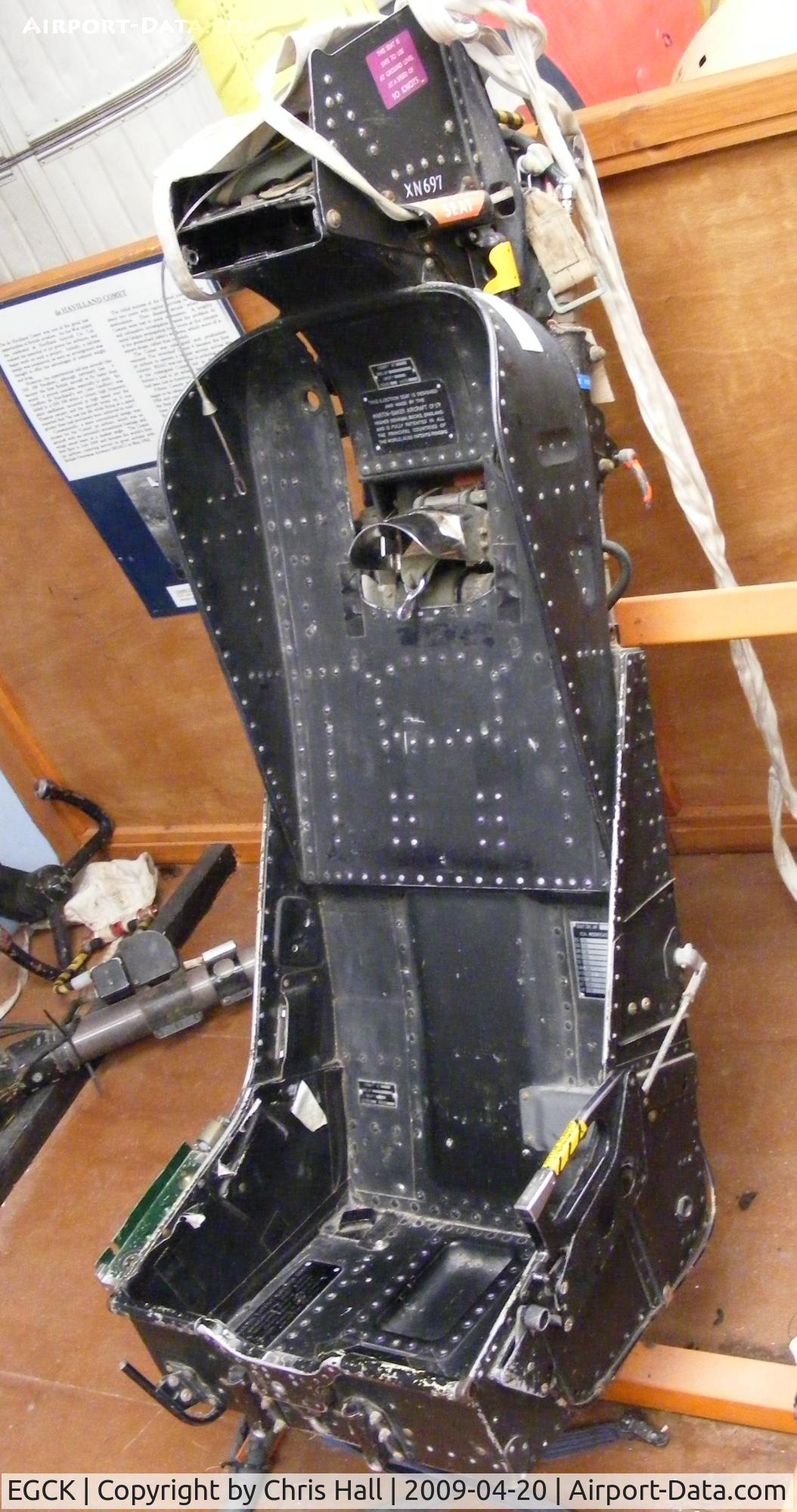 Caernarfon Airport, Caernarfon, Wales United Kingdom (EGCK) - Ejector seat from De Havilland 110 Sea Vixen XJ602