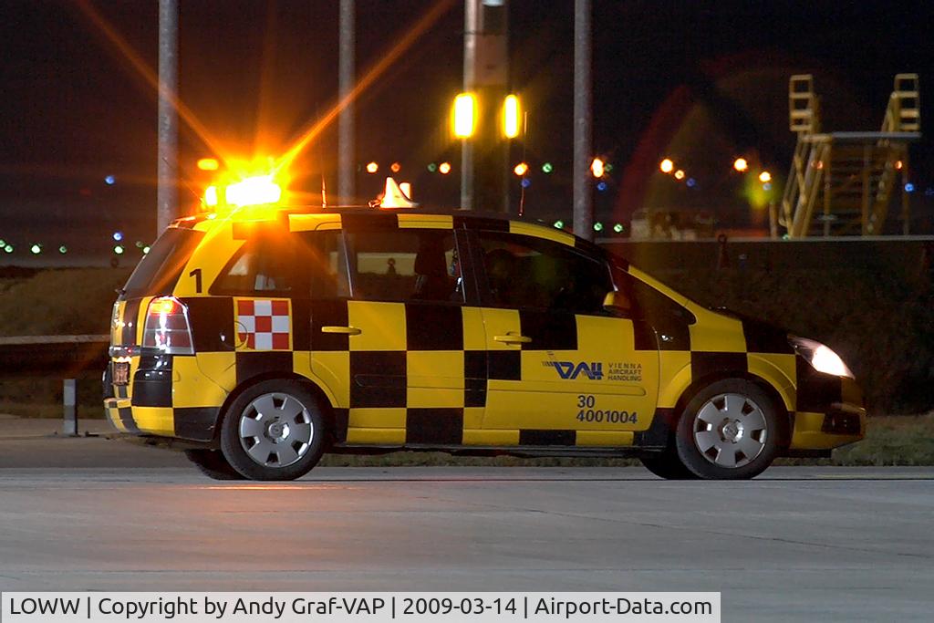 Vienna International Airport, Vienna Austria (LOWW) - Follow me Car at GAC West