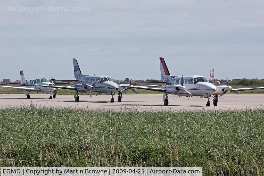 London Ashford Airport, Lydd, England United Kingdom (EGMD) - Hardstanding looking East