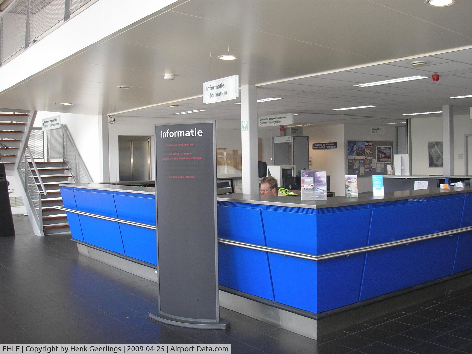 Lelystad Airport, Lelystad Netherlands (EHLE) - Info desk at Terminal Building
