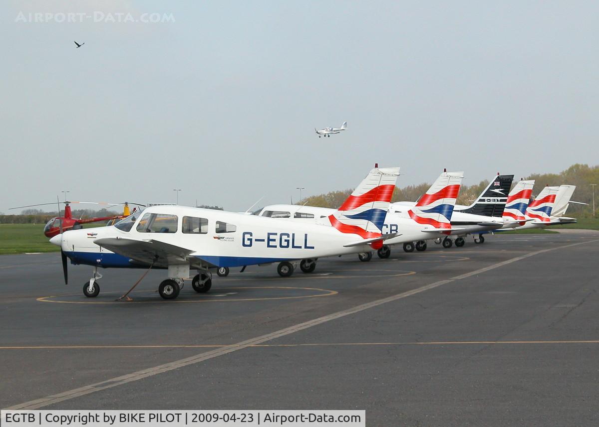 Wycombe Air Park/Booker Airport, High Wycombe, England United Kingdom (EGTB) - SOME OF THE AIRWAYS AERO CLUB FLEET, TOP LEFT IS A RED KITE ONE OF ABOUT FIVE SEEN DURING THE DAY