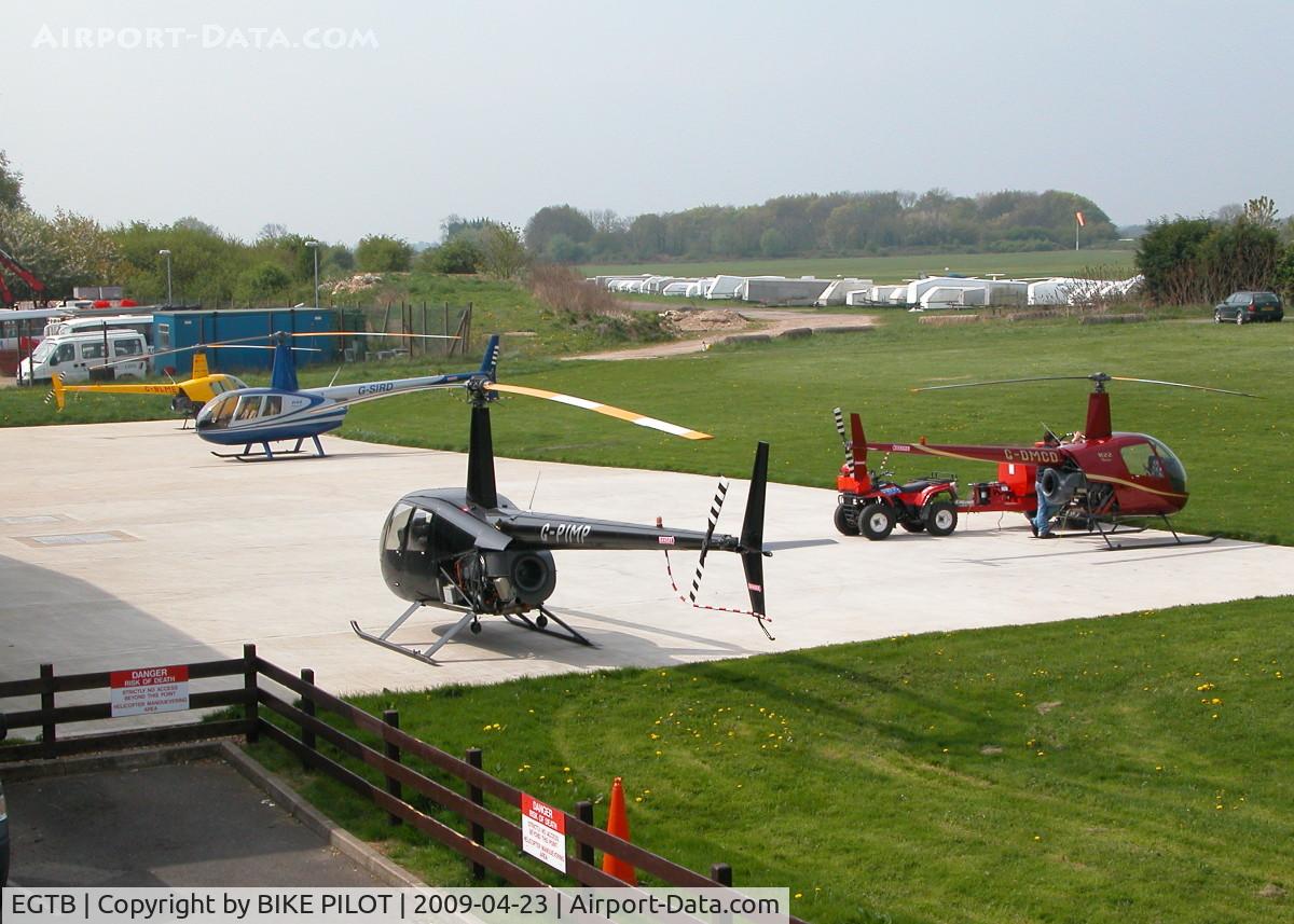 Wycombe Air Park/Booker Airport, High Wycombe, England United Kingdom (EGTB) - THE HELI AIR APRON