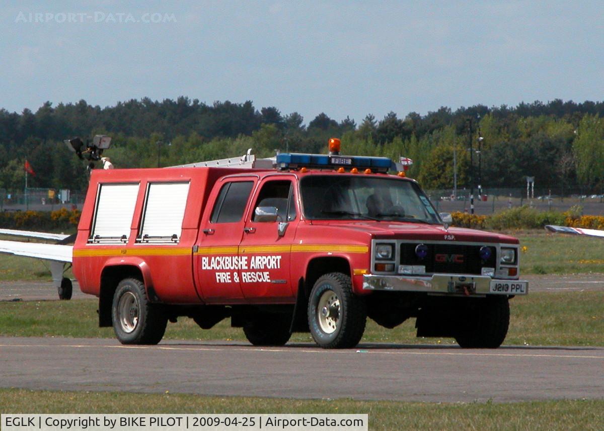 Blackbushe Airport, Camberley, England United Kingdom (EGLK) - GMC FIRE TRUCK