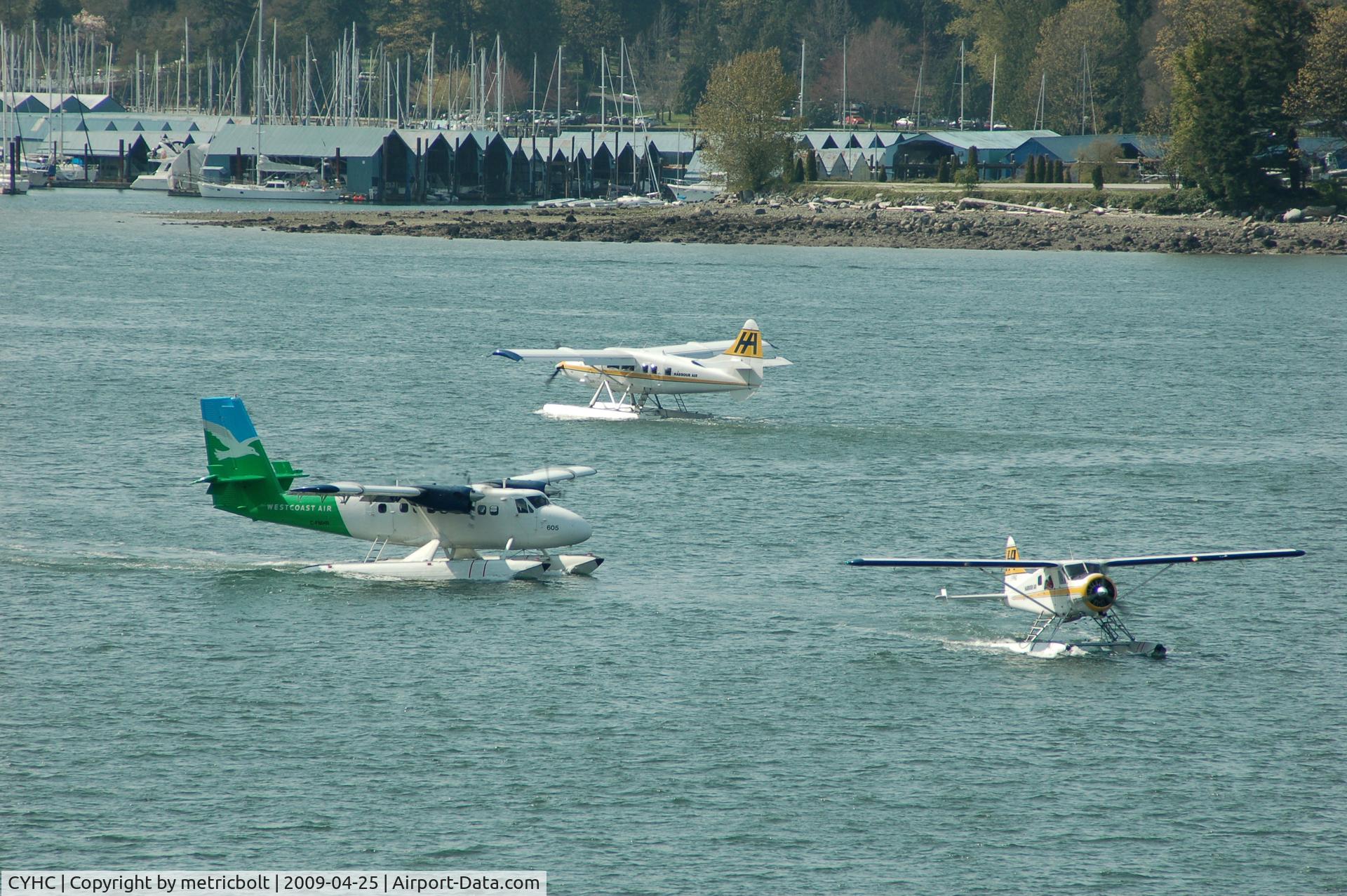 Vancouver Harbour Water Airport (Vancouver Coal Harbour Seaplane Base), Vancouver, British Columbia Canada (CYHC) - busy day at Coal Harbour