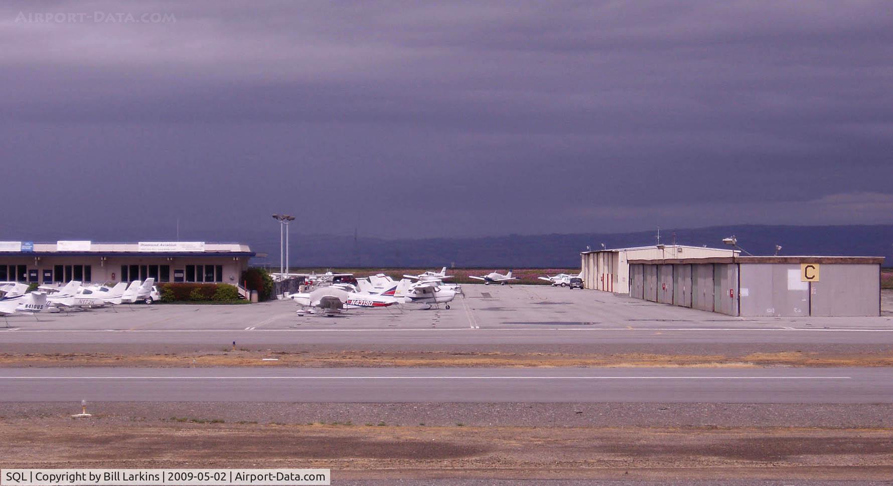 San Carlos Airport (SQL) - Panorama 2 of 4.