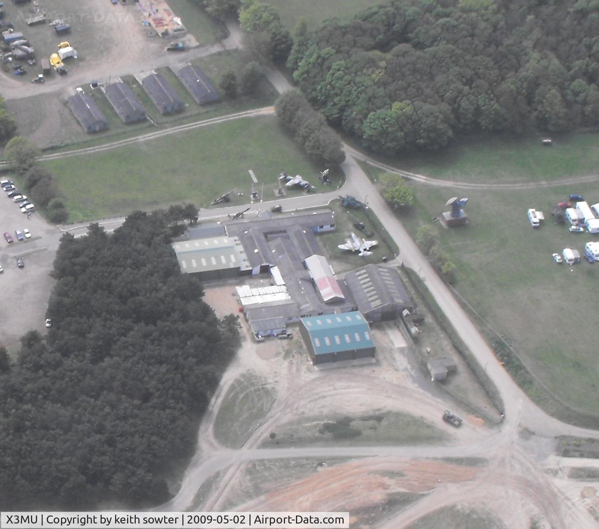 X3MU Airport - Still parked outside at the Tank Mueseum at the Weybourne airstrip are a Harrier and Meteor