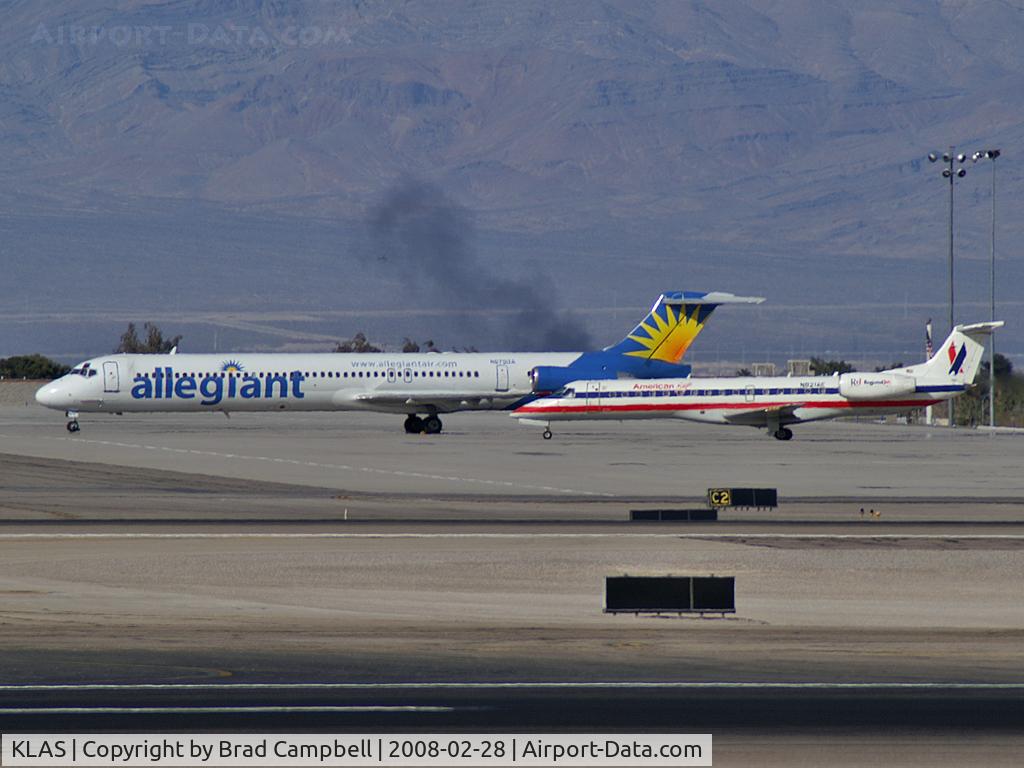 Harry Reid International Airport (LAS) - It's really exhaust from construction equipment but it had me going for a moment.