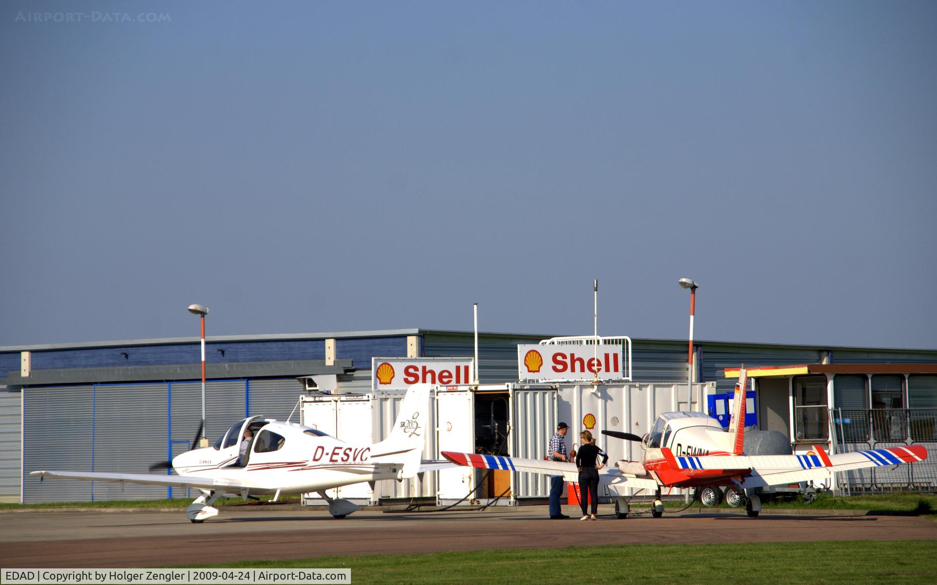 Dessau Airport, Dessau Germany (EDAD) - Dessau airport fuel station