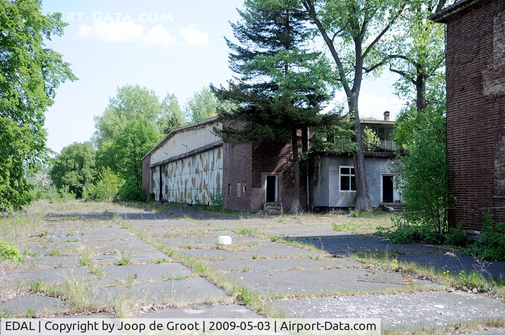 EDAL Airport - Furstenwalde air base was used by both war time Luftwaffe and post war Soviet AF. The base was left by the Soviet Forces in 1993. The disused original fourties hangars are still in place albeit in very sorry state.