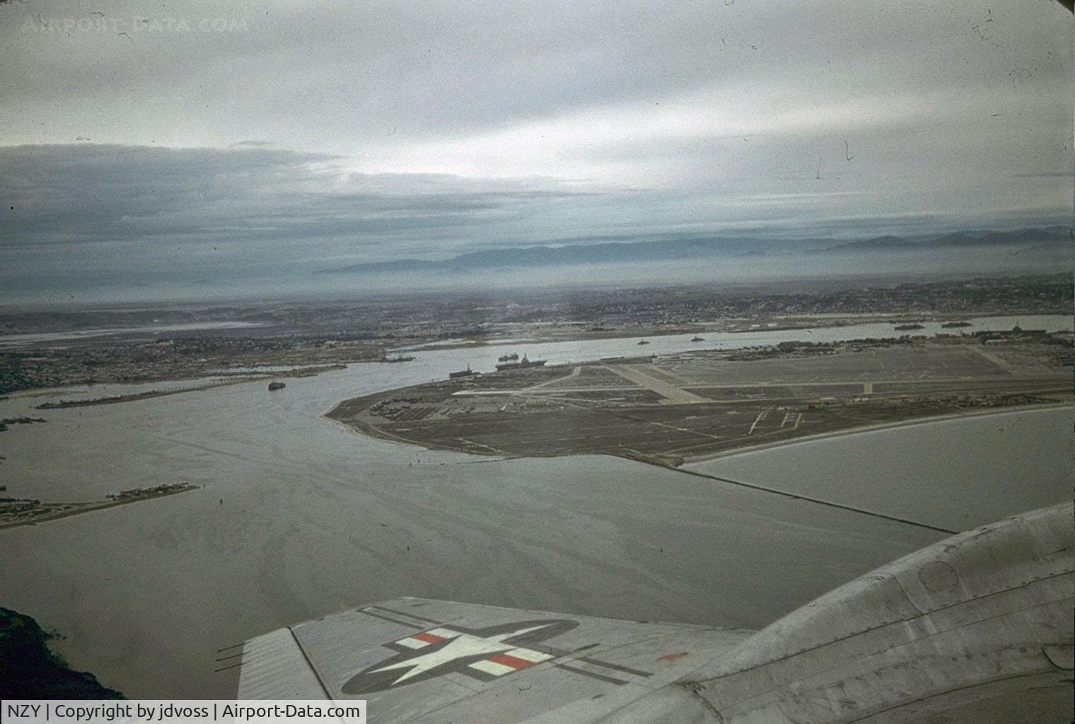 North Island Nas /halsey Field/ Airport (NZY) - Photo taken from C-54 (R5D) from VR-776 of NAS Los Alamitos 