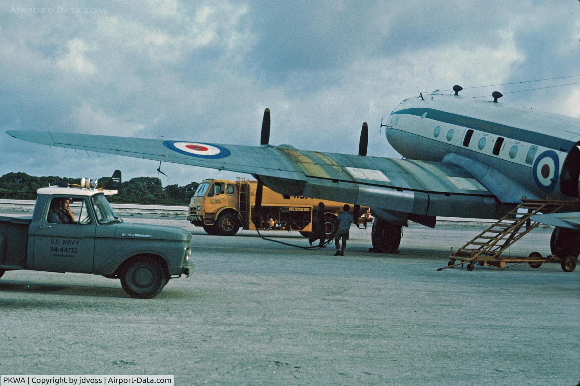 Kwajalein Airport, Kwajalein Marshall Islands (PKWA) - RNZAF Hastings undergoes fueling enroute to Guam