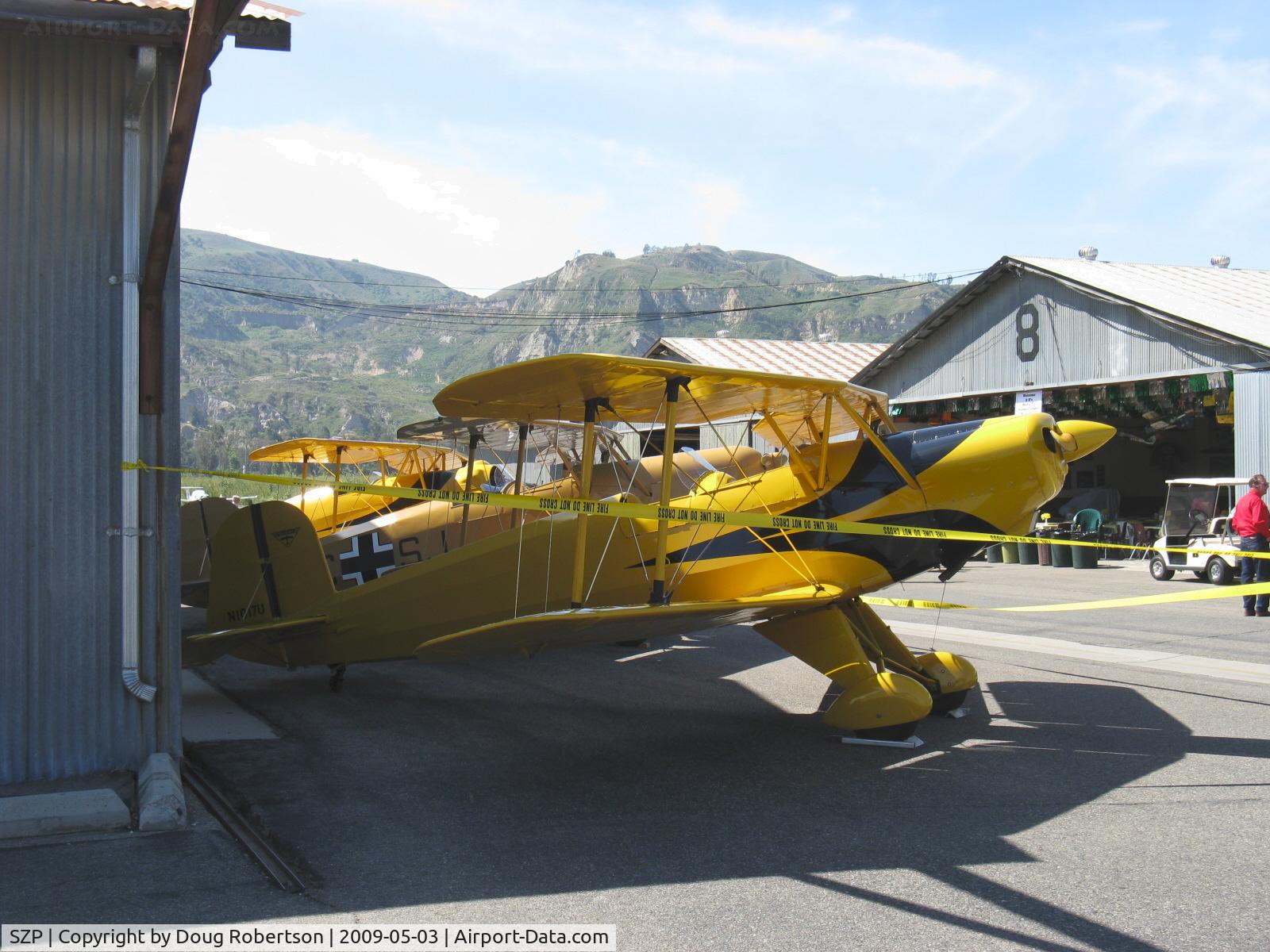 Santa Paula Airport (SZP) - Three Buckers-N1017U Jungmann, N131G Jungmann, N133JU Jungmeister