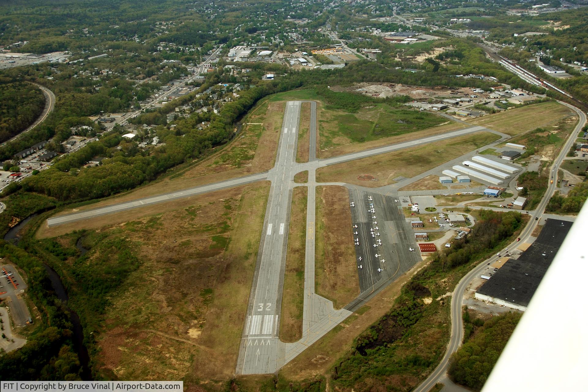 Fitchburg Municipal Airport (FIT) - Fitchburg Mun. Airport from a Cherokee