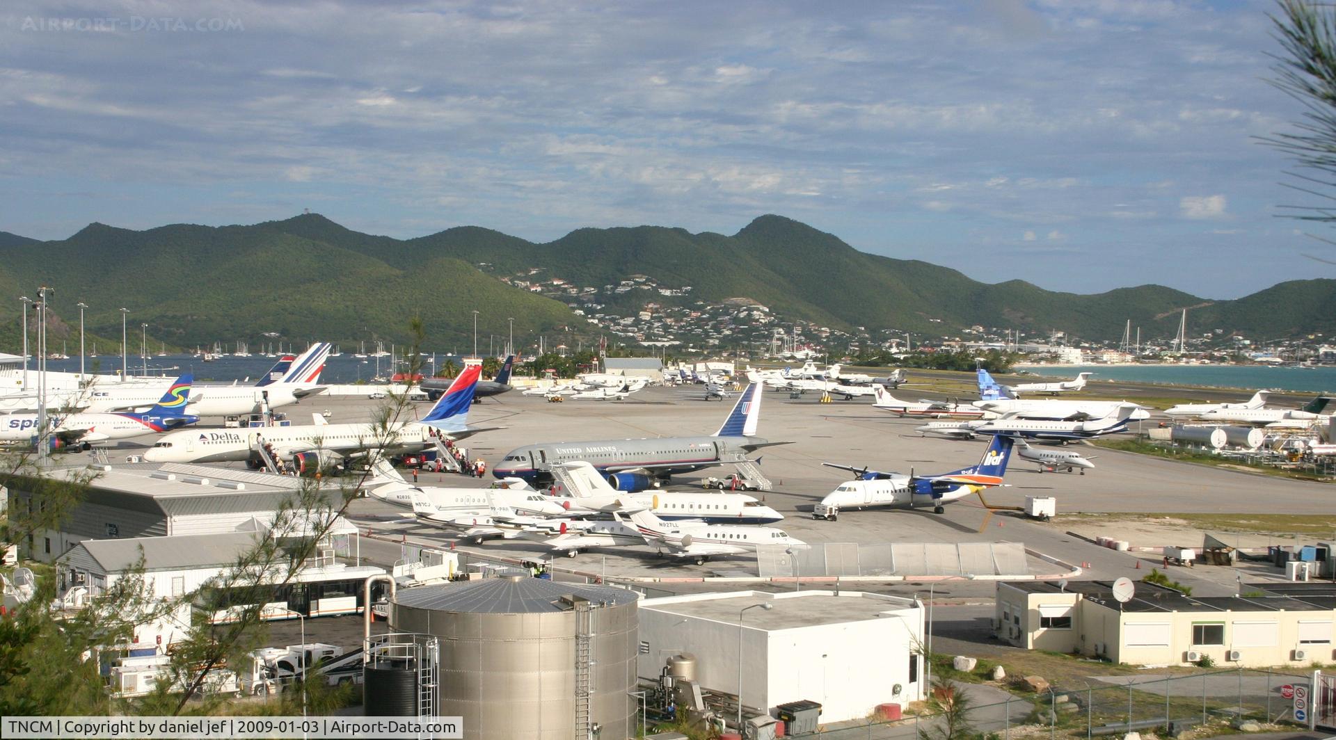 Princess Juliana International Airport, Philipsburg, Sint Maarten Netherlands Antilles (TNCM) - busy day at tncm